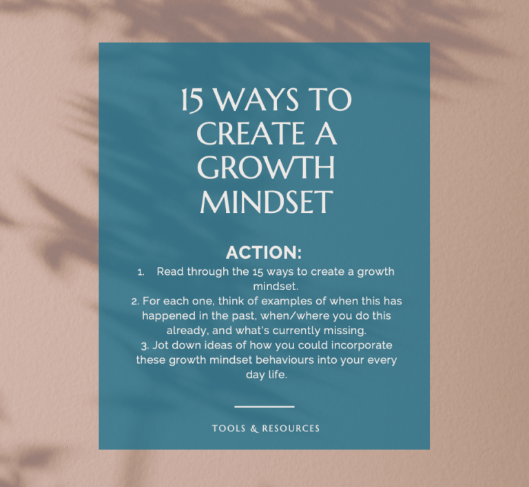 15 Ways To Create A Growth Mindset